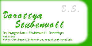 dorottya stubenvoll business card